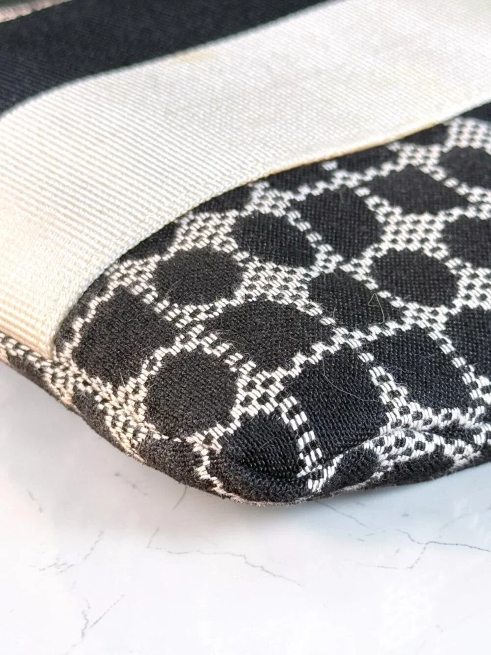 Kate Spade Dot Noel Black and White Swingpack Crossbody Bag